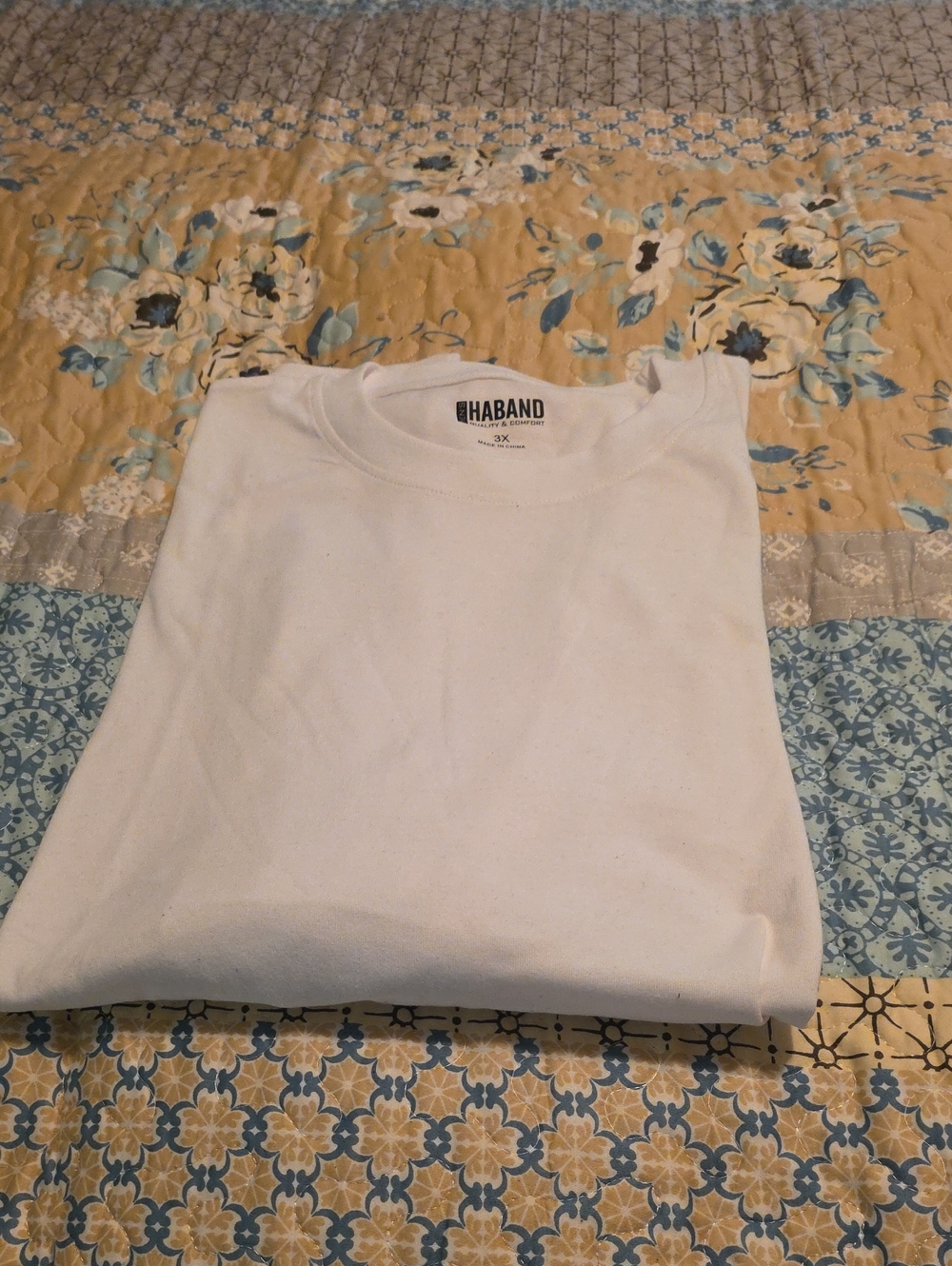 Haband White Crewneck Tee